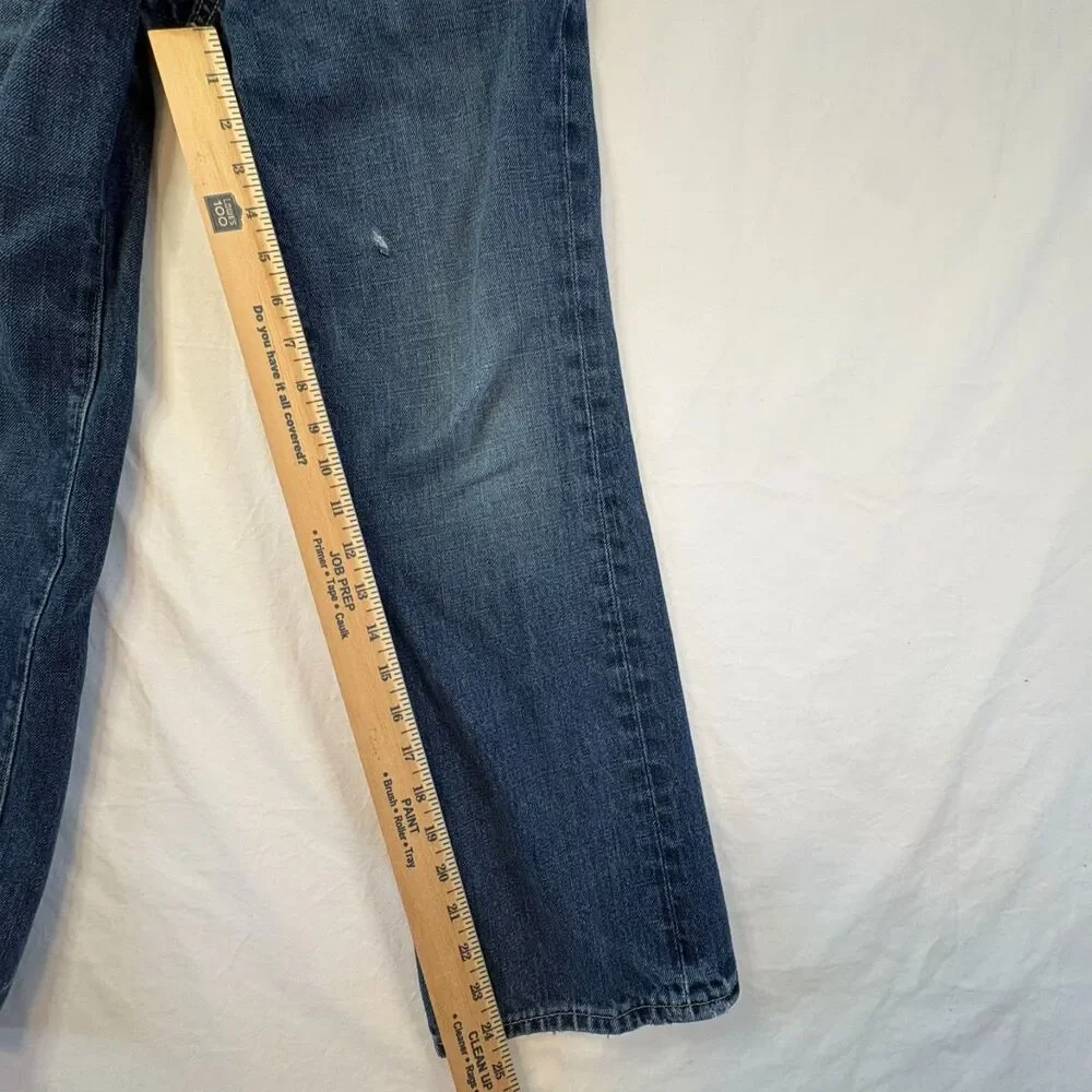 Vtg Abercrombie Kids Kilburn Low Rise Boot Cut Distressed Denim Jeans Sz 10 Reg
